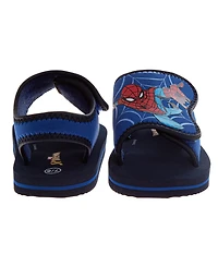 Spider-Man Boys 5,7,9,11,13 Slip-On Foam Sandals with Cushioned Footbed