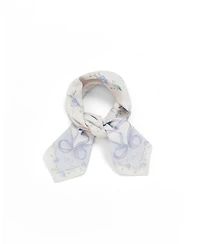 Fable England Women's Bow and Floral Square Scarf