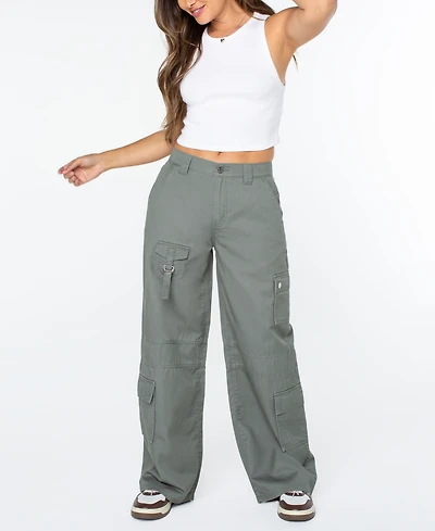Celebrity Pink Women's High-Rise Wide-Leg Cargo Pants