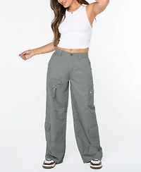 Celebrity Pink Women's High-Rise Wide-Leg Cargo Pants