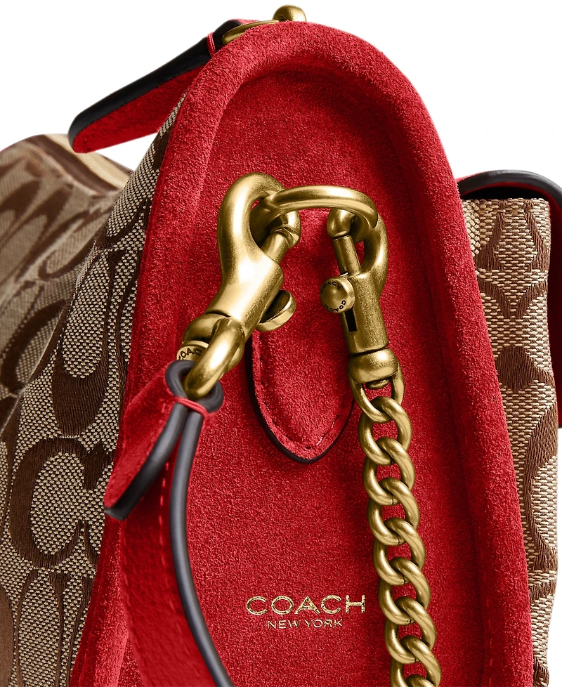 Coach Originals Waverly Signature Jacquard Small Shoulder Handbag