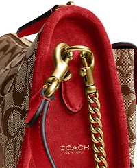 Coach Originals Waverly Signature Jacquard Small Shoulder Handbag