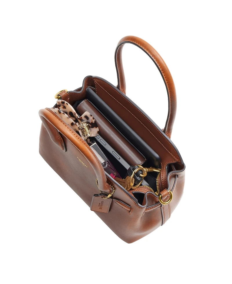 Coach Soft Empire Loved Leather Small Carryall Handbag