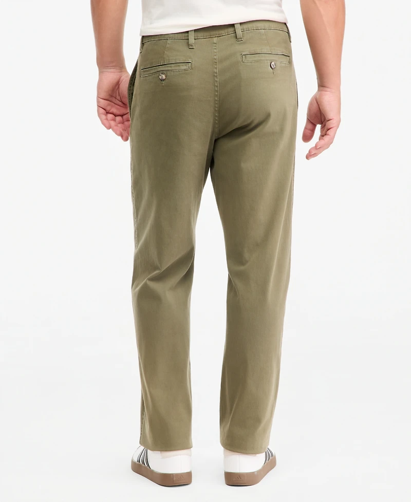 Sun + Stone Men's Cotton-Blend 32" Inseam Relaxed Chino Pants, Macy's Exclusive