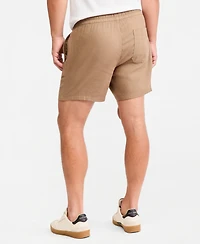 Sun + Stone Men's Chase Regular-Fit 6" Linen Blend Shorts, Exclusively at Macy's