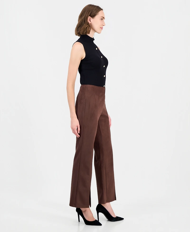 T Tahari Women's High-Waisted Flare-Leg Pants