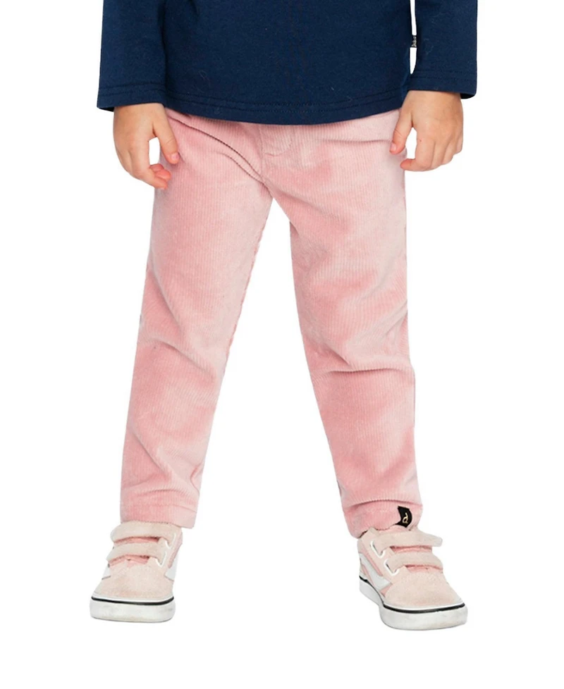 Deux par Toddler Girls Stretch Velour Treggings Pale