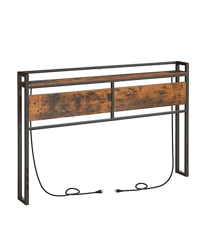 Slickblue Queen Size Headboard with 2 Power Outlets, 4 Usb Ports and Adjustable Height