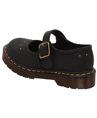 Dr. Martens Women's Mary Jane Flower Crazy Almond Toe Flats