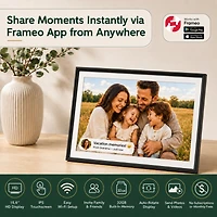 Elime 15.6" WiFi Digital Picture Frame with Frameo App - 32GB Smart Photo Display