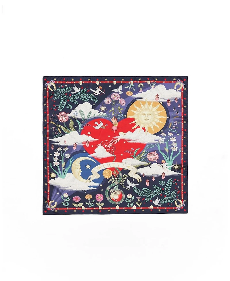 Fable England Women's Freya's Heart Story Square Scarf