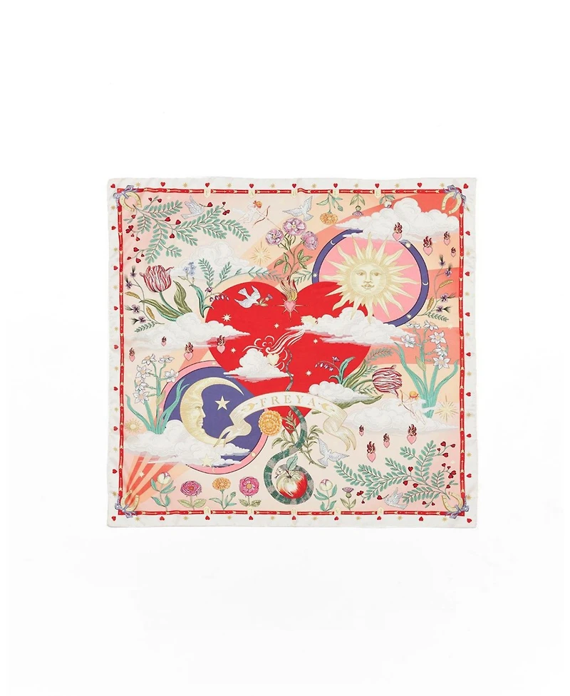 Fable England Women's Freya Narrative Square Scarf