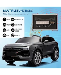 homfan 24V 2-Seater Licensed Chevrolet Suv Ride-On - Parent Remote Control, Spring Suspension, Led Lights, Wireless, Safety Belt, 3 Speeds