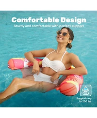 Aofar 3 Packs Inflatable Pool Noodle Chair Floats Sling Floatie Swimming Party Adult Summer Water Fun
