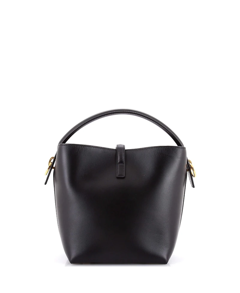 Pre-Owned Saint Laurent Mini Le 37 Bucket Bag Leather