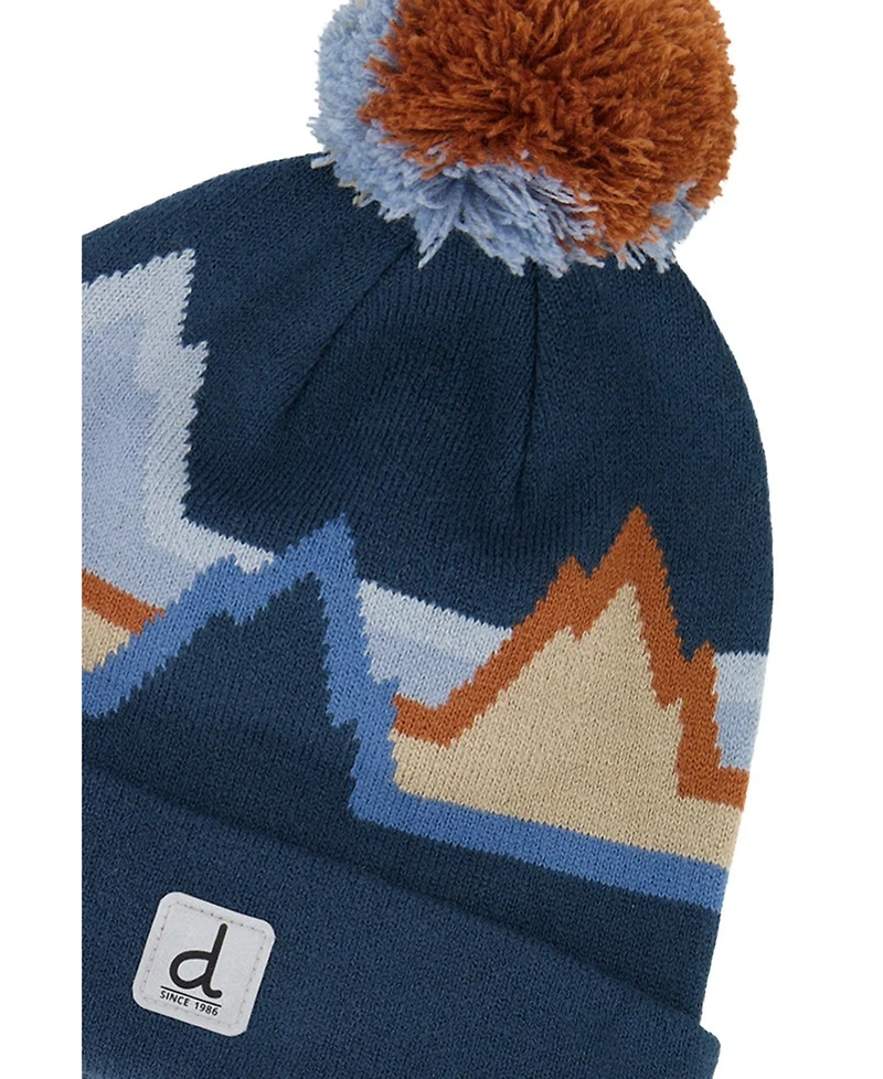 Deux par Deux Little and Big Boy's (5-14) Winter Mountain Jacquard Knit Pompom Hat