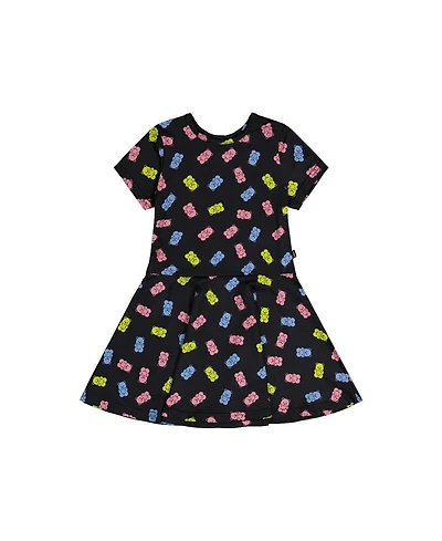 Deux par Toddler Girl 2T-5T Short Sleeve Dress Printed Gummy Bears