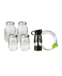 Ball Mason Jar Vacuum Sealer Kit with Handheld Sealer and Jar Seal Lids - Regular Mouth