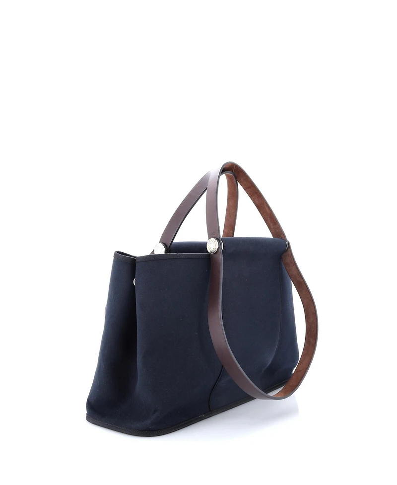 Pre-Owned HERMES 39 Cabag Elan Toile and Leather