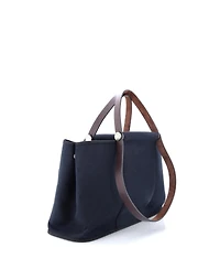 Pre-Owned HERMES 39 Cabag Elan Toile and Leather