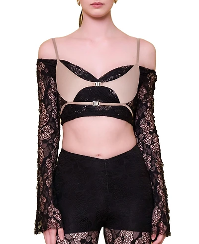 Pcfg Women's The Party Edit Lace Body with Contrast Bust Panel