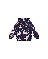 Deux par Little and Big Girl 6-12 Printed Hoodie Unicorn Print