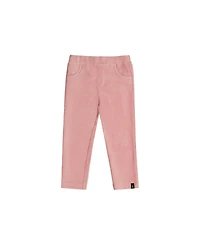 Deux par Deux Little Girls 6-8 Years Stretch Velour Treggings