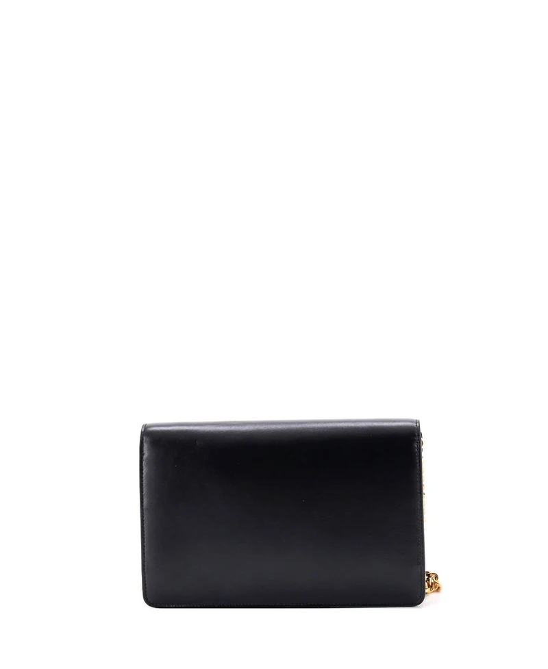 Pre-Owned Celine Margo Triomphe Wallet on Chain Leather