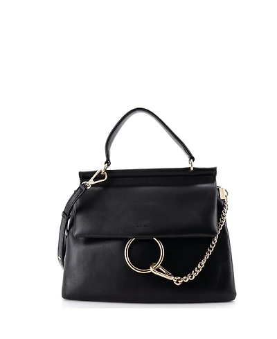 Pre-Owned Chloe Small Faye Top Handle Bag Leather