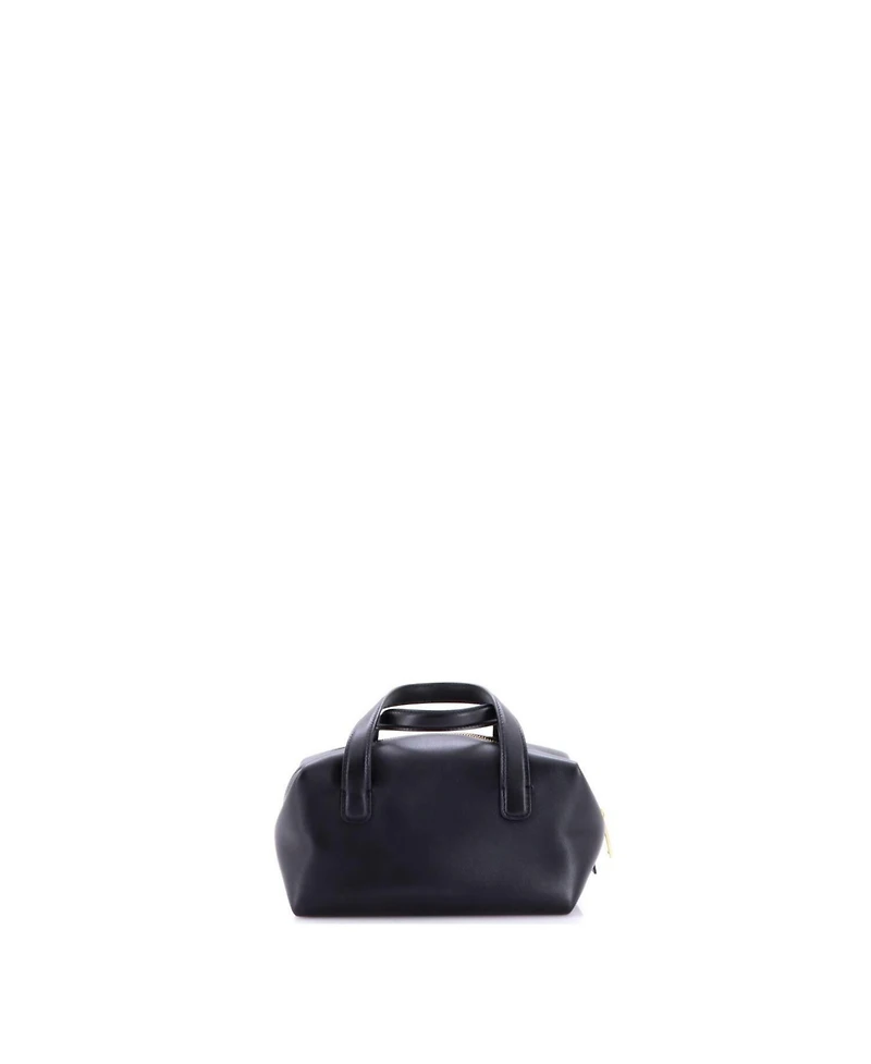 Pre-Owned Salvatore Ferragamo Mini Vara Plate Convertible Bowling Bag Leather