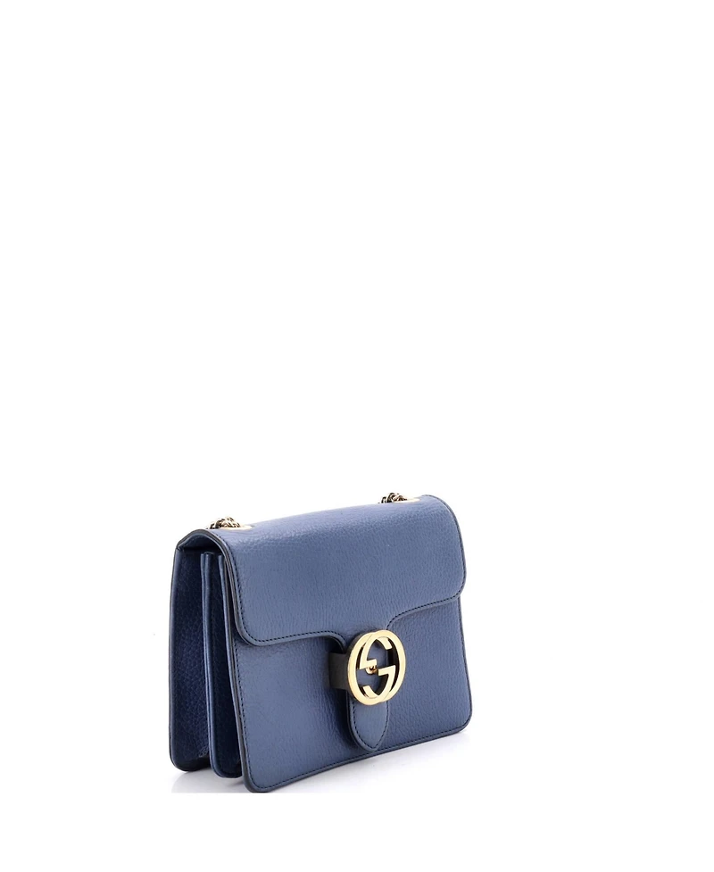 Pre-Owned Gucci Small Interlocking Shoulder Bag Leather