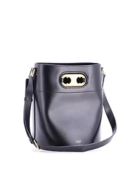 Pre-Owned Celine Medium Maillon Triomphe Bucket Bag Leather
