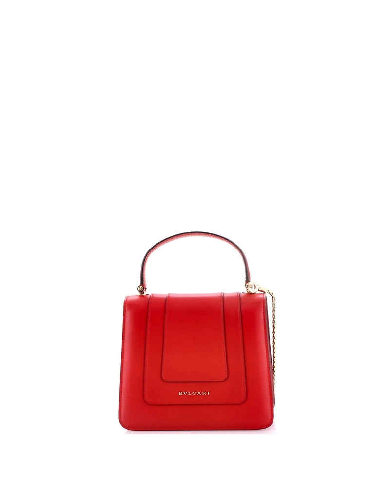 Pre-Owned Bvlgari Small Serpenti Forever Top Handle Bag Leather