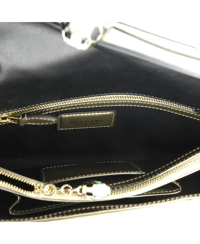 Pre-Owned Bvlgari Medium Serpenti Forever Shoulder Bag Patent
