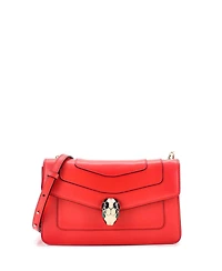 Pre-Owned Bvlgari Small Serpenti Crossbody Bag Leather
