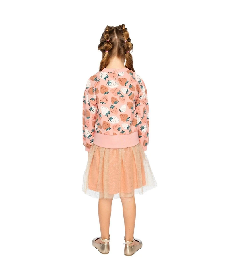 Deux par Toddler Girls 2T-5T Bi-Material Dress