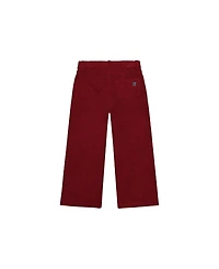 Deux par Deux Little and Big Girl (6-14)Stretch Corduroy Wide Leg Pants Reddish
