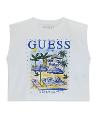 Guess Girls' 7-16 Boxy Oversize-Fit Short-Sleeve T-Shirt