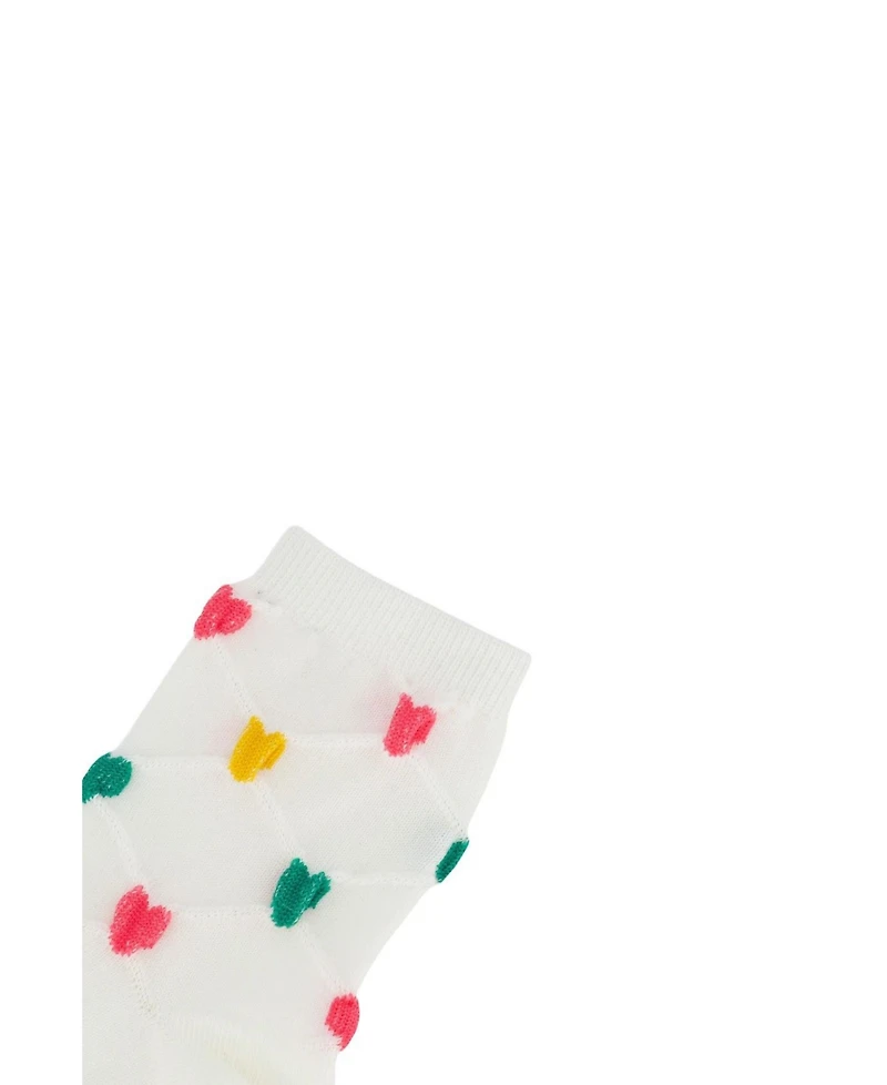 Deux par Deux Toddler Girl Socks ( ( size 3,4 ) 3 Pairs