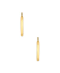 Macy's Polished Continuous Hoop Earrings in 10k Yellow Gold