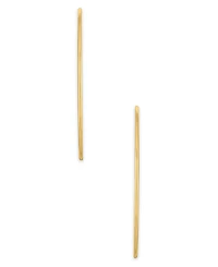 Macy's Polished Continuous Hoop Earrings in 10k Yellow Gold