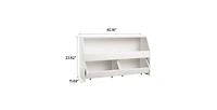 Flynama Wooden Toy Storage Organizer with Drawers for Kids Bedroom