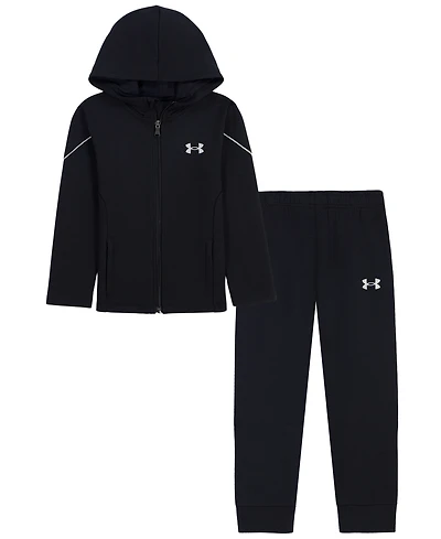 Under Armour Boys' 2T-7 Full-Zip Hoodie and Joggers, 2-Piece Set