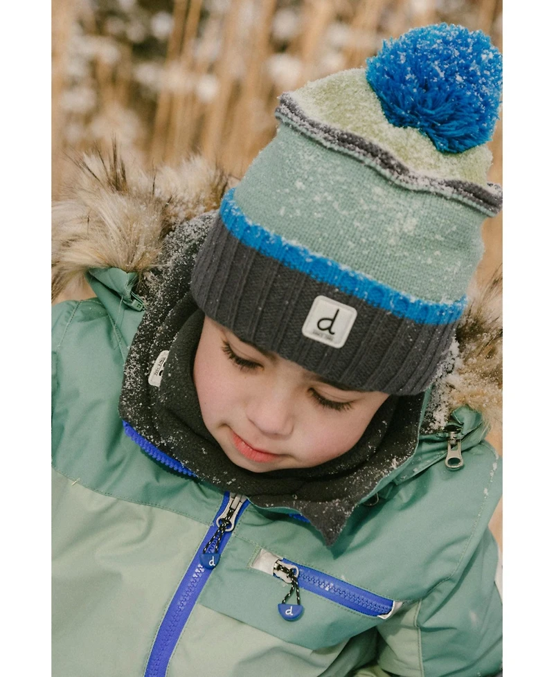 Deux par Deux Toddler Boy's (2-4) Winter Knit Pompom Hat