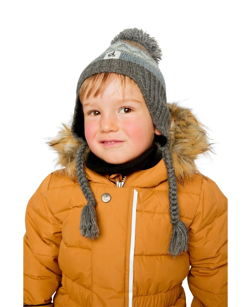 Deux par Deux Little and Big Boy's (5-14) Winter Peruvian Knit Pompom Hat