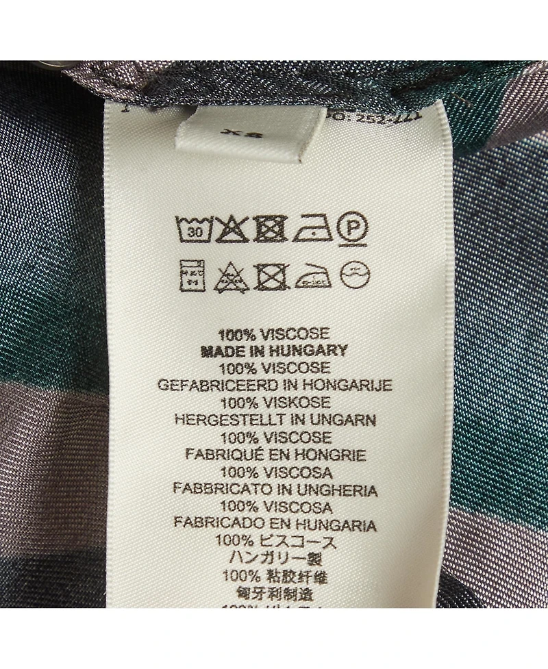 Pre-Owned Dries Van Noten Women's Oversized Diagonal Stripe Satin Shirt