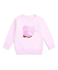 Sweet Wink Toddler Girls Bandana Cowgirl Patch Western Sweatshirt