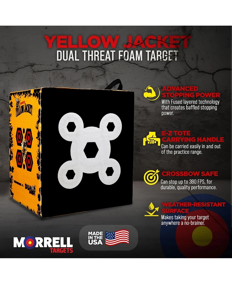 Morrell Targets Jacket Dual Threat Fps Foam Archery Target Block for All Bows