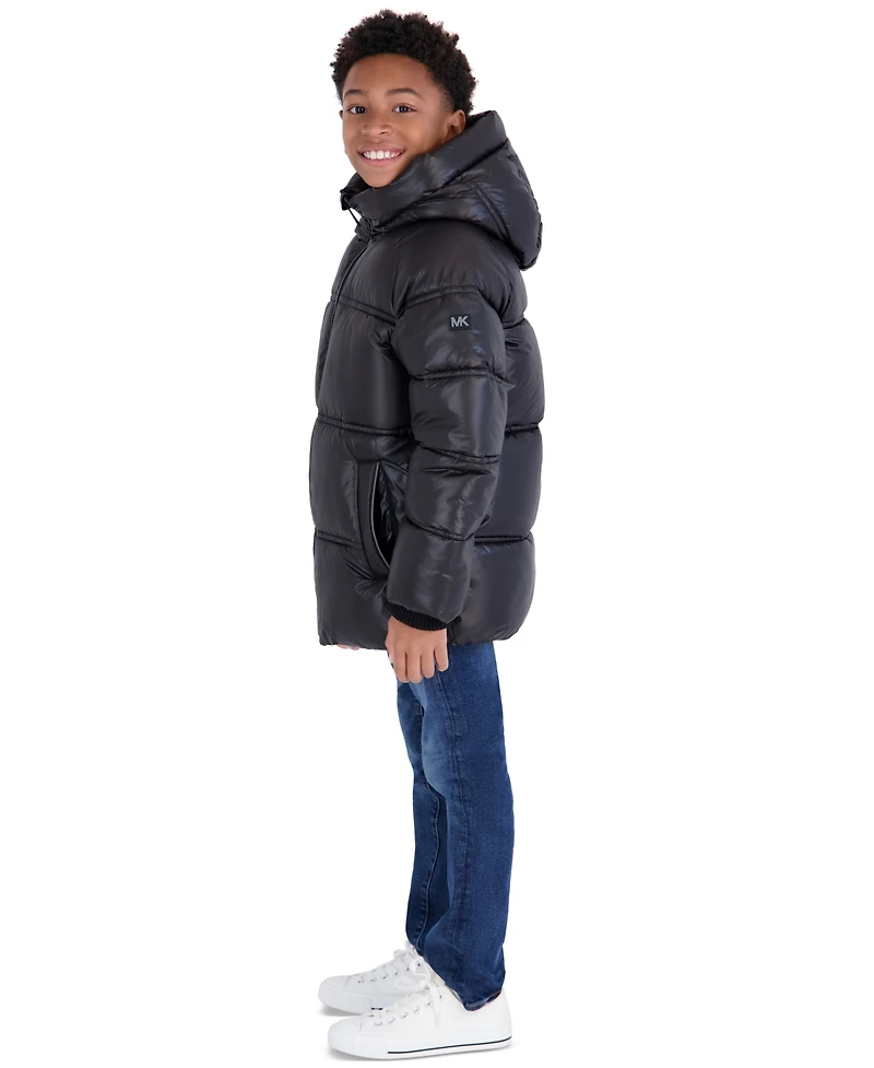 Michael Kors Boys' 5-16 Heavyweight Shine Puffer Jacket