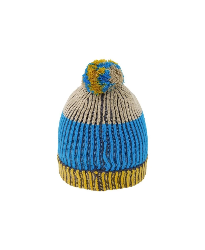Deux par Deux Toddler Boy (2-4) Winter Knit Hat with Pompom